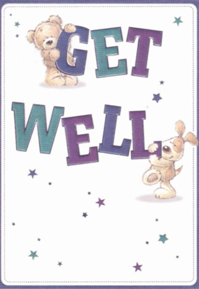 Brimming with gentle encouragement, this illustrated get well card brings a smile to faces across Catford, channeling the same nurturing energy found at neighbourhood spots like Mountsfield Park. A sweet bear and an exuberant puppy are the stars-each crafted with velvety detail and expressive warmth. Playful stars in lilac and teal dance around them, weaving wishes of strength and comfort through the clean, luminous backdrop. The bold, confident letters-layered in hues of amethyst and turquoise-anchor their embrace, symbolising resilience and hope. There is a palpable sense of texture in the artwork: the bear's soft, downy fur and the puppy's velvet ears seem almost touchable, echoing the plush freshness of a hand-delivered bouquet. As a local florist, I feel the parallel deeply-each part of the design as intentionally placed as the blooms and greenery in a comforting arrangement from Catford Flowers. Sending this card feels like sending a moment of lightness and joy, ideal for anyone in Catford or nearby roads needing a heartfelt lift. The scene's warmth flows naturally, turning a simple message into an uplifting gesture as unique as a custom bouquet prepared with care.
