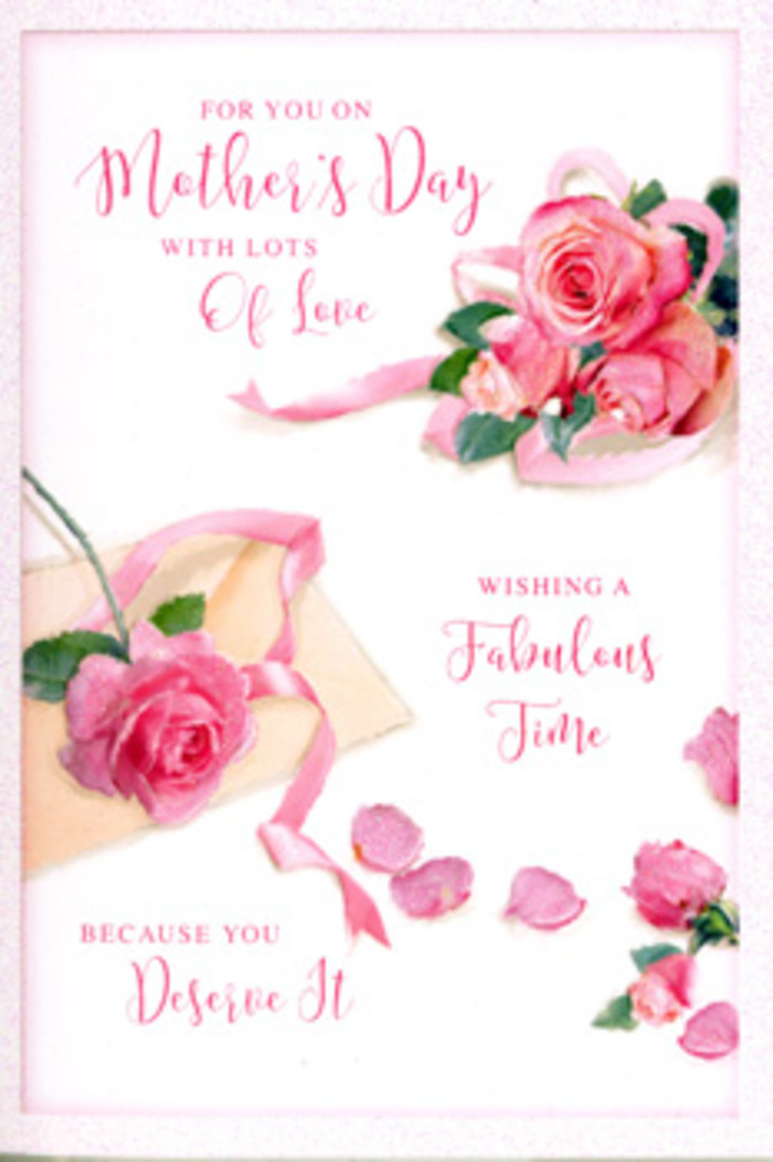 The Mother's Day card shown here resembles a carefully composed floral arrangement, as if a florist had translated a bouquet of roses into an illustration. A sweep of pink roses stretches across the card, each bloom meticulously detailed with layered, velvety petals that deepen in colour toward the centre. The palette stays true to gentle, feminine tones-soft blush, mid-pink, and slightly deeper rose-set against a clean, pale background that allows every curve and shadow to stand out. Around the main cluster of roses, individual petals appear to have fallen naturally, some overlapping, others lying alone, giving the impression of a bouquet recently admired and gently touched. A graceful ribbon in a muted pastel hue winds through the flowers, its satin texture suggested by subtle highlights that catch the light, adding a sense of movement and celebration. Across the centre of the card, elegant calligraphy spells out loving Mother's Day sentiments, the letters looping and swirling like the gentle bends of the ribbon. The script feels warm and personal, as if written by hand at a kitchen table in Catford before being slipped into an envelope. Soft, even lighting gives the entire composition a warm glow, reminiscent of a calm spring morning over Ladywell Fields. The design carries a tender, unhurried mood-perfect for resting beside a fresh bouquet ordered for delivery across Catford and nearby neighbourhoods. Even without fragrance, the image is rich with sensory suggestion: the imagined scent of roses, the smoothness of the ribbon, and the quiet joy of expressing thanks to a much-loved mother.